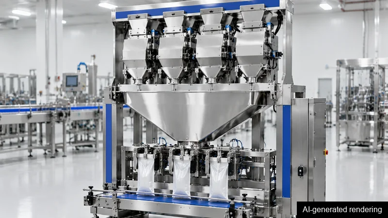 ZONESUN AFS04W 4-Head Linear Weigher Premade Pouch Packaging Machine