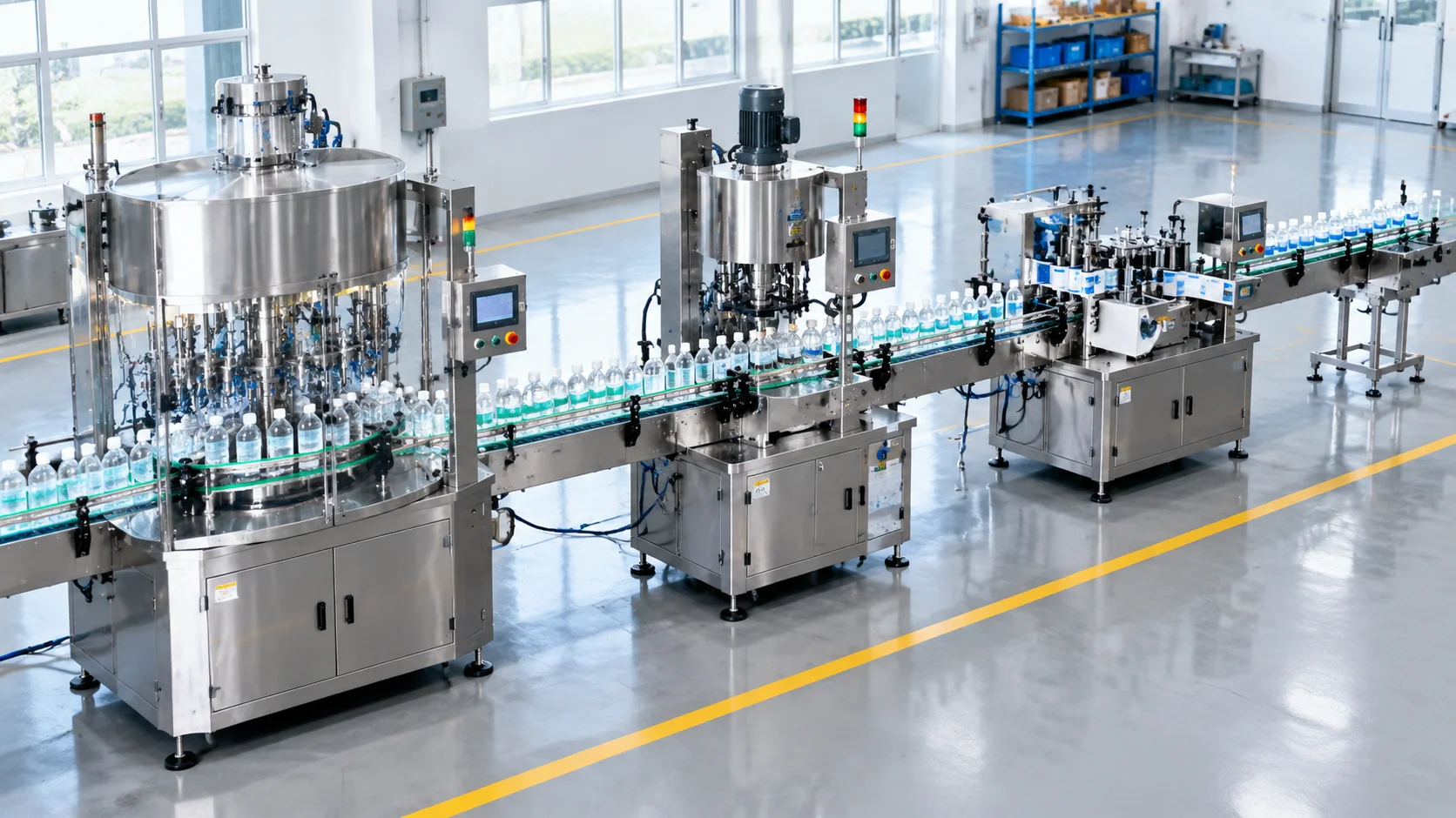 ZONESUN Full-Automatic Filling, Capping & Labeling Line
