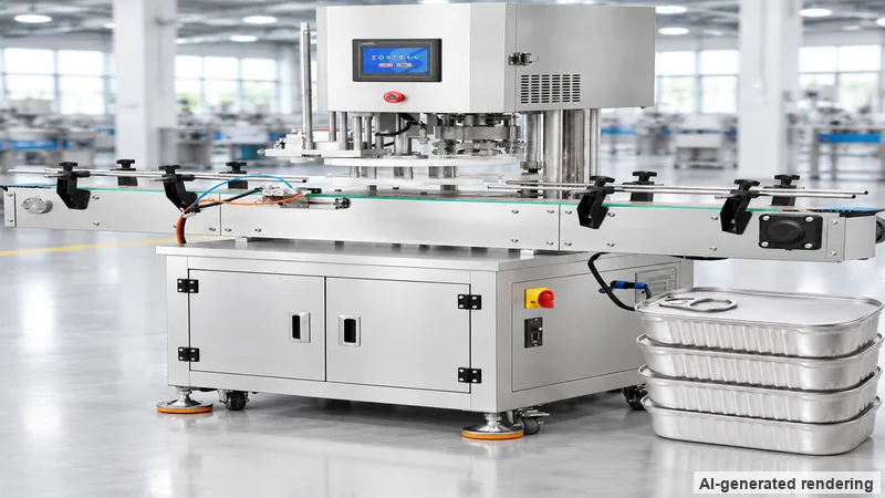 ZONESUN ZS-AFK350 Automatic Square Oval & Round Metal Can Seaming Machine