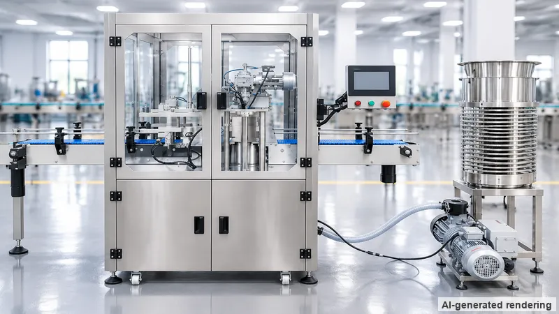ZONESUN ZS-AFK500 Aluminum Caps Vacuum & Nitrogen Flushing Sealing Machine Industrial In-Line