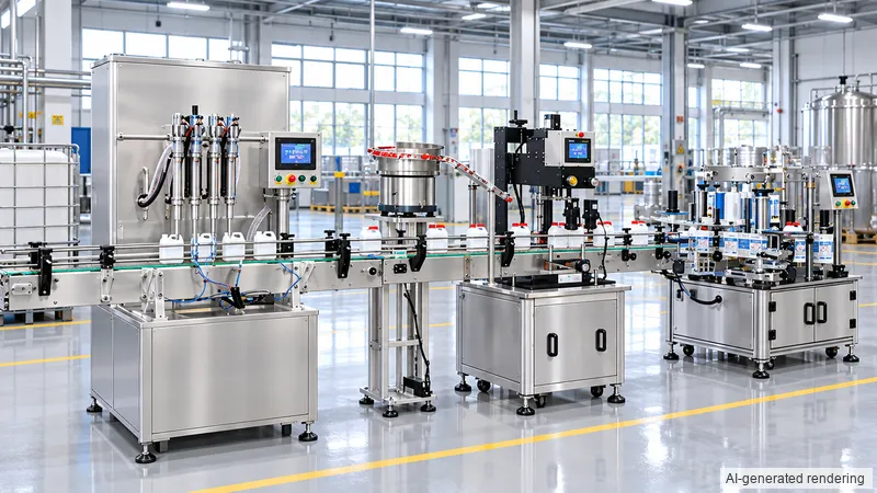 ZONESUN ZS-FAL180F6 Corrosive Liquid Packaging Production Line