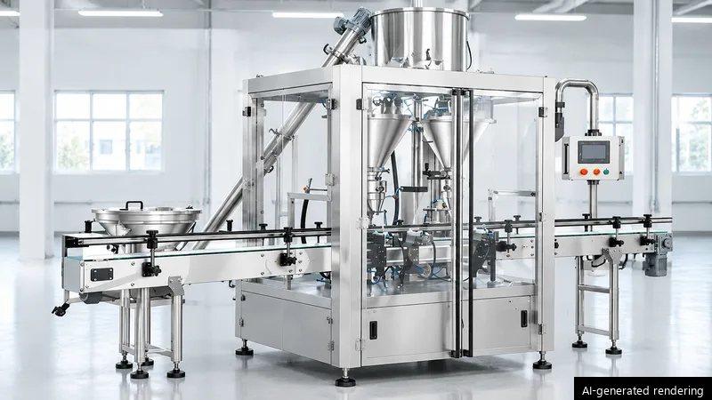 ZONESUN ZS-FM5D Automatic Double Head Auger Powder Filling Machine with Screw Feeder
