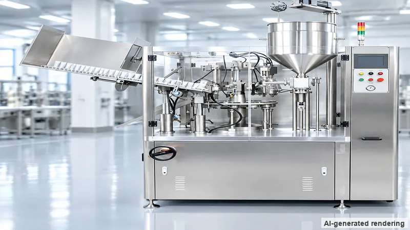 ZONESUN ZS-FS80A Automatic Aluminum Tube Filling and Folding Sealing Machine