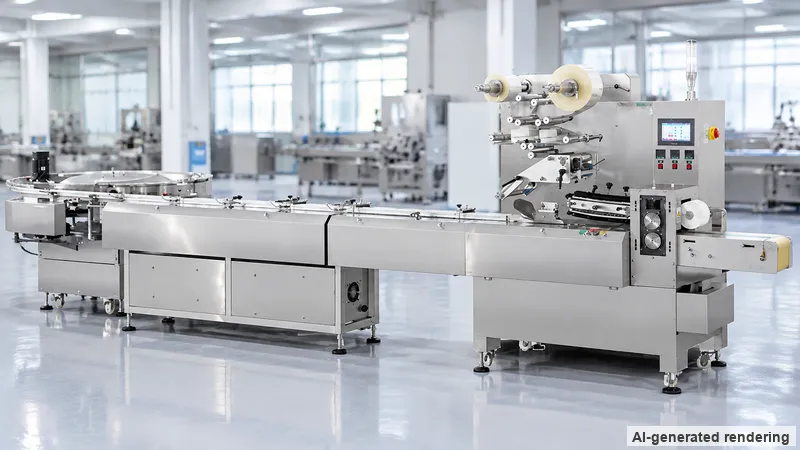 ZONESUN ZS-HYS350U Horizontal Packaging Machine with Unscrambler System