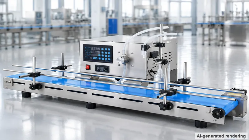 ZONESUN ZS-MPYT250C Automatic Single Nozzle Magnetic Pump Liquid Filling Machine