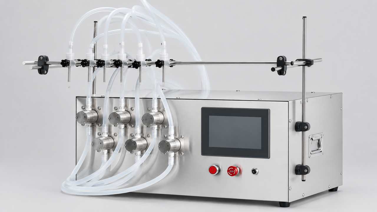 ZONESUN ZS-MPZ6 Semi-Automatic Magnetic Pump Liquid Filling Machine