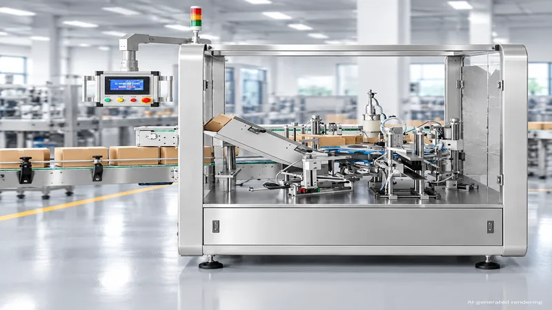 ZONESUN ZS-MSZH50L Automatic Vertical Box Sealing Machine