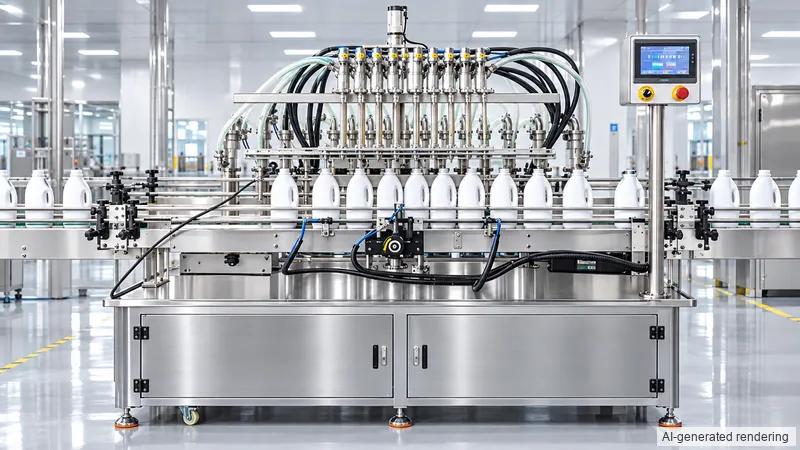 ZONESUN ZS-SV10HS 10-Head Servo Piston Filling Machine for Laundry Detergent