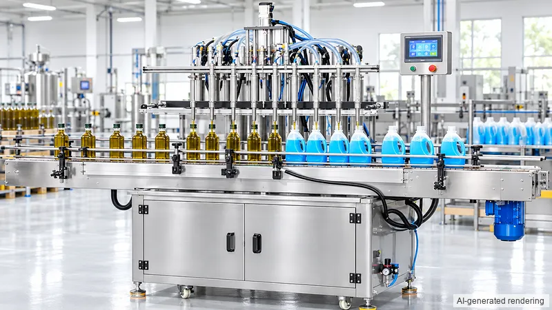 ZONESUN ZS-SV6HS 6-Head Servo Piston Filling Machine