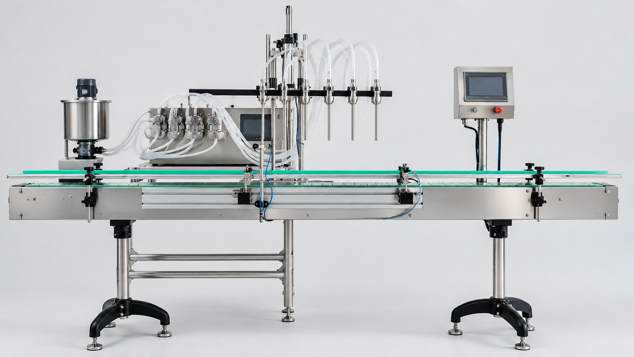 ZONESUN ZS-VTMP6D Automatic 6 Diving Nozzles Magnetic Pump Liquid Filling Machine