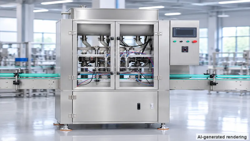 ZONESUN ZS-SV4P Automatic 4-Nozzle Servo Motor Piston Pump Paste Filling Machine