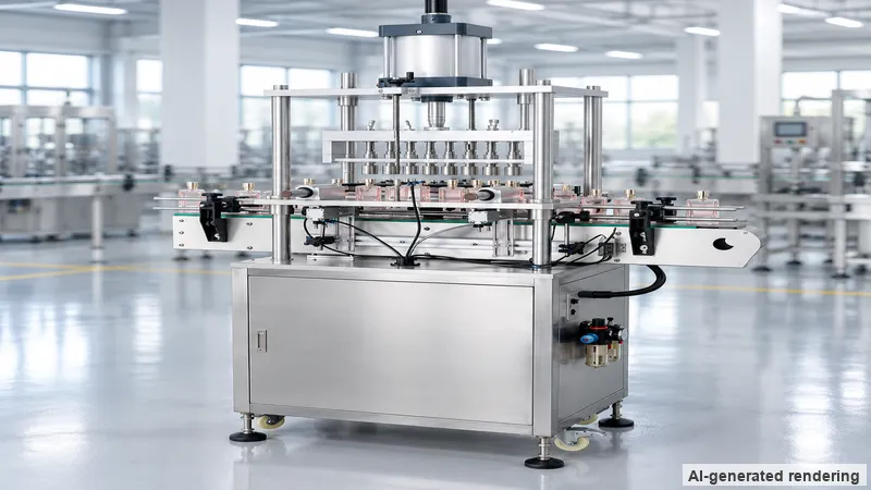 ZONESUN ZS-YG10 8-Head Perfume Bottle Capping Machine with Conveyor