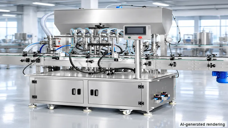 ZONESUN ZS-YT6T-6PX 6-Nozzle Servo Motor Paste Filling Machine with Feeding Pump